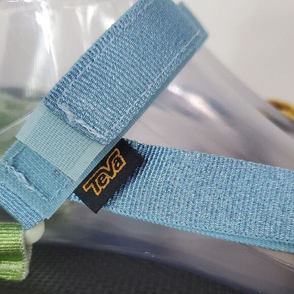 Teva Midform Universal Women's Metallic Blue Multi Casual Sandals Size 7 NWOT - Picture 2 of 9